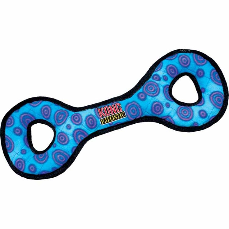 Kong Ballistic Tug Dog Toy Large Blue 24" x 7" x 1.8" 