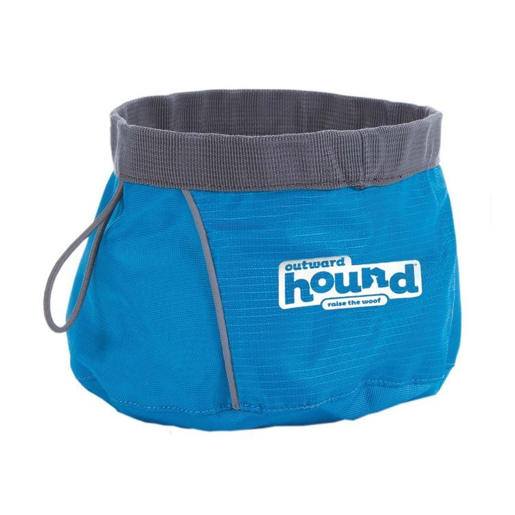 Outward Hound Port-A-Bowl 48oz. Medium Blue 6" x 6" x 4"