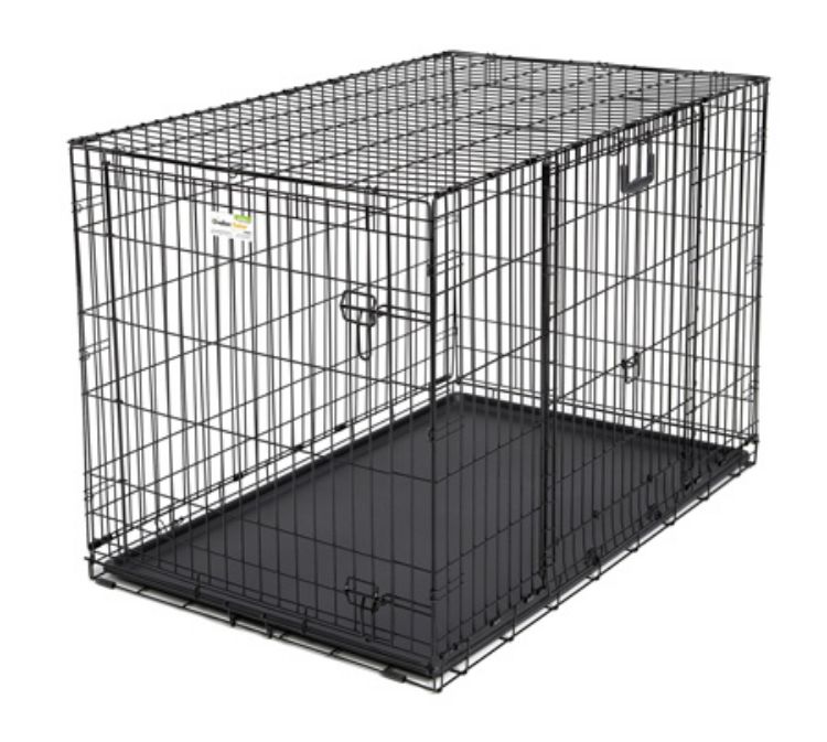 Midwest Ovation Double Door Crate with Up and Away Door Black 25.50" x 17.50" x 19.50"