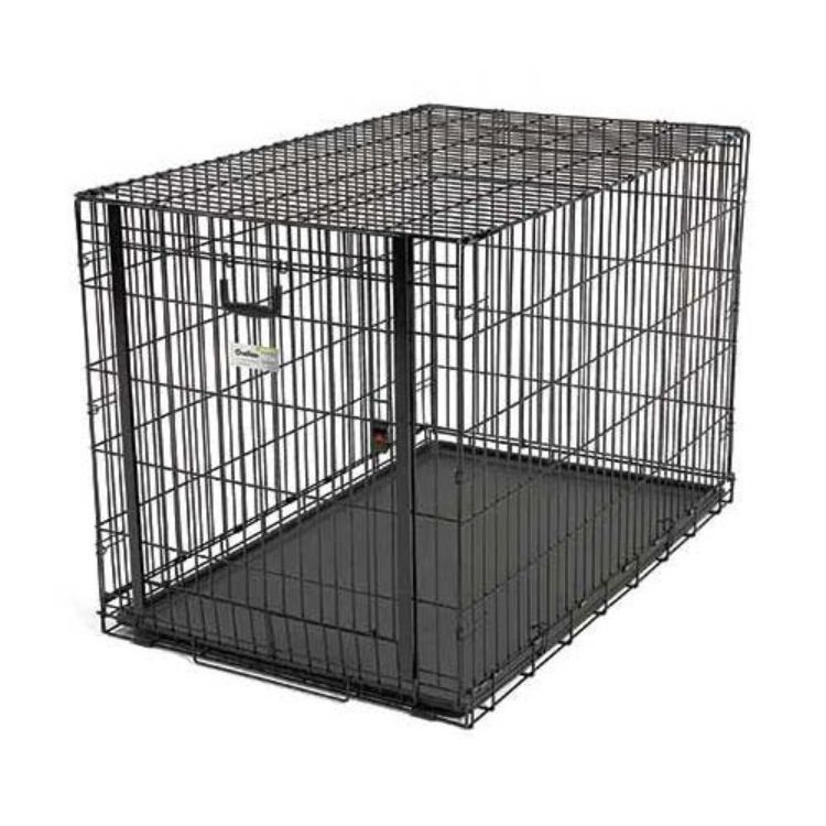 Midwest Ovation Single Door Crate with Up and Away Door Black 49.00" x 31" x 32.25"
