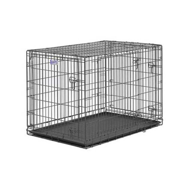 Midwest Select Triple Door Dog Crate Black 42" x 28" x 30" 