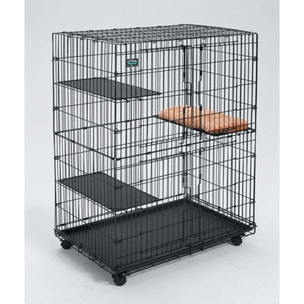 Midwest Collapsible Cat Playpen Black 36" x 23.5" x 50.5"