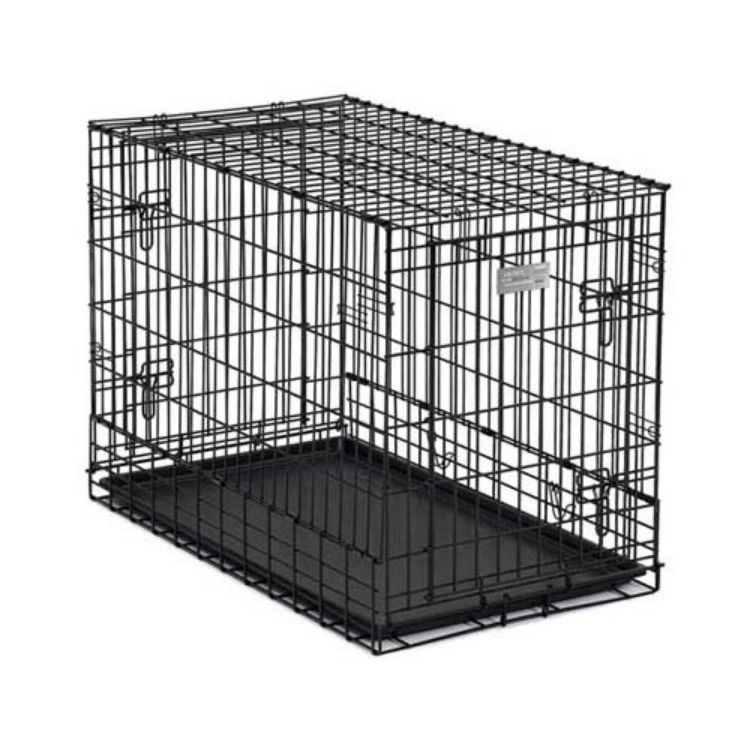 Midwest Solutions Series Side-by-Side Double Door SUV Dog Crates Black 36" x 21" x 26"