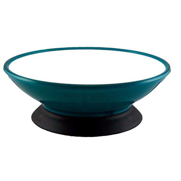 Modapet Teal Appeal Pedestal Pet Bowl 2 cups / 473 ml 6.5" x 6.5" x 2.25"    