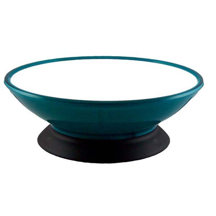 Modapet Teal Appeal Pedestal Pet Bowl 2 cups / 473 ml 6.5" x 6.5" x 2.25"    