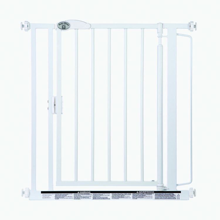 North States Auto-Close Wall Mounted Pet Gate White 29.5" - 39.00" x 30" 