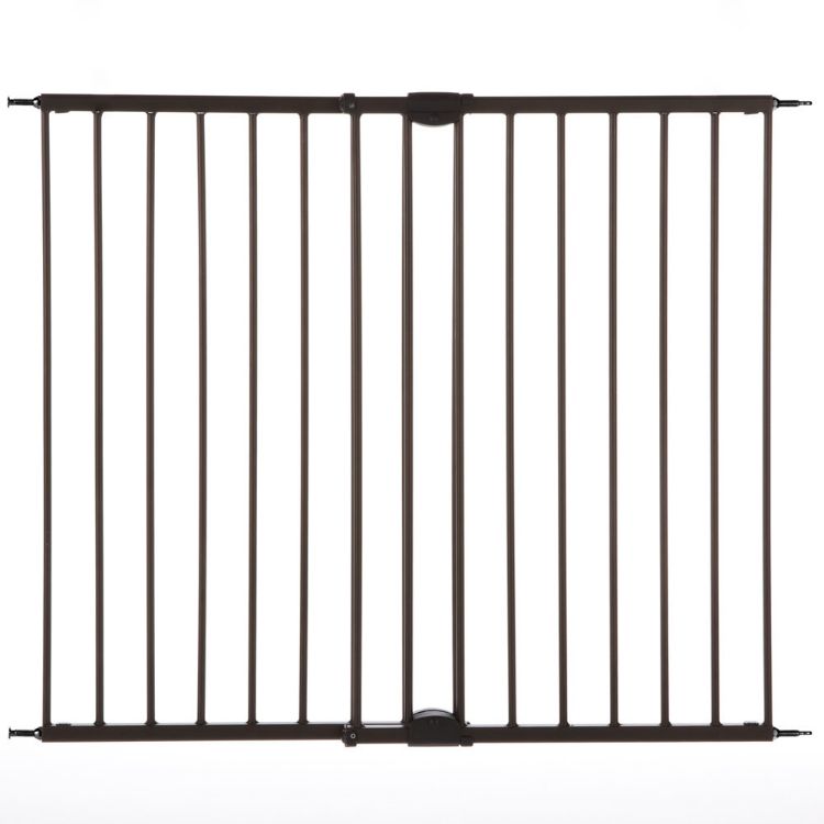 North States Easy Swing and Lock Wall Mounted Pet Gate Matte Bronze 28" - 48"  x 31"