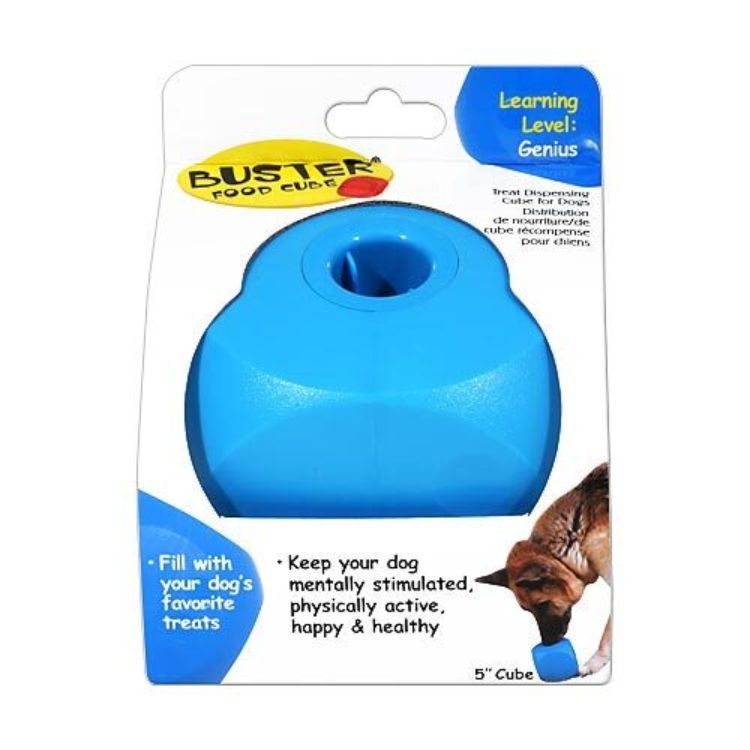 Our Pets Dog Buster Food Cube Blue or Orange 6.5" x 6.5" x 5.5 