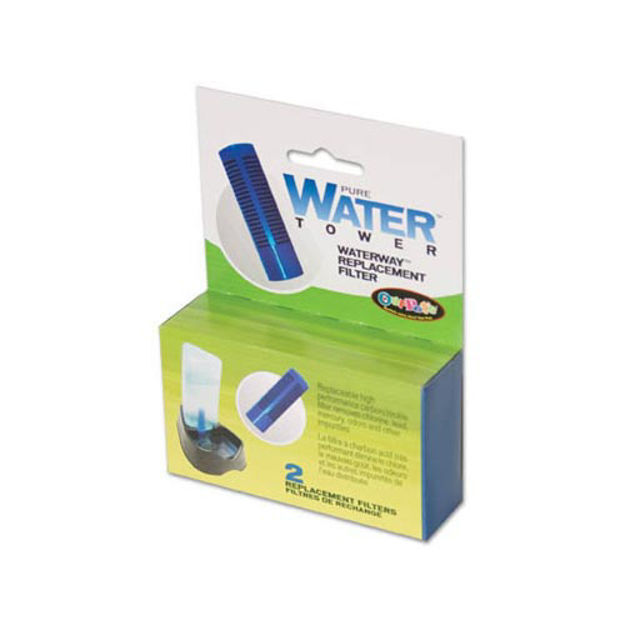 Our Pets Pure Water Tower Replacement Filter 2 pack Blue 