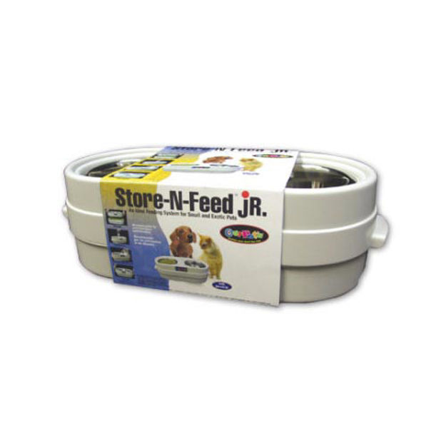 Our Pets Store-N-Feed Jr. Small White 18" x 8" x 5.5" 