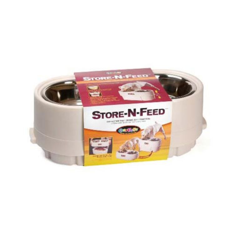 Our Pets Store-N-Feed Large White 22" x 10" x 8"