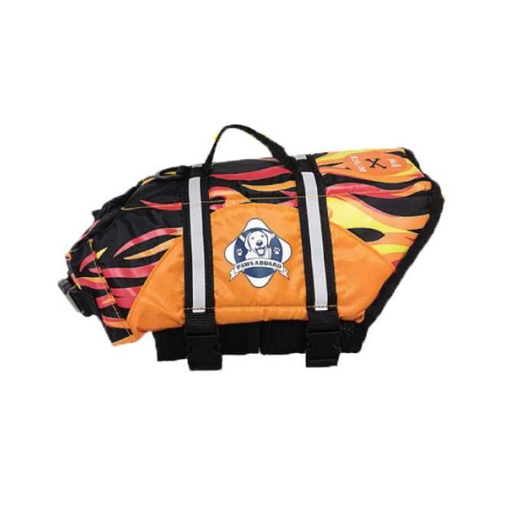 Paws Aboard Dog Life Jacket Medium Flame 