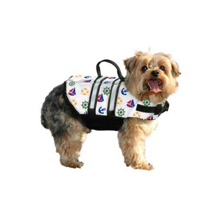 Paws Aboard Dog Life Jacket Large Nautical    