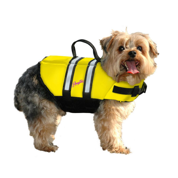 Pawz Pet Products Nylon Dog Life Jacket Extra Small Yellow