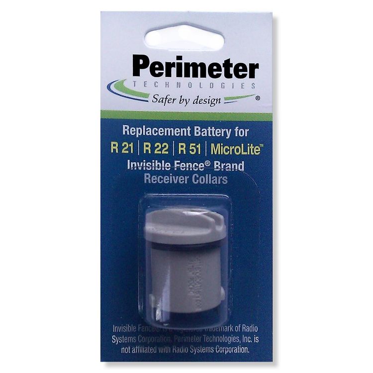 Perimeter Technologies Invisible Fence Compatible R21 and R51 Dog Collar Battery Gray