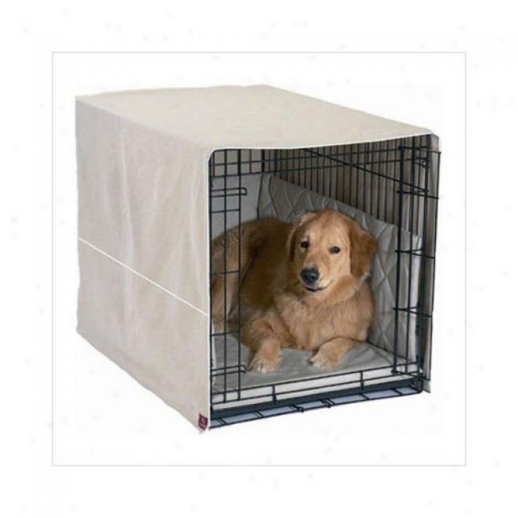 Pet Dreams Classic Cratewear Dog Crate Cover Extra Large Khaki 42" x 28" 