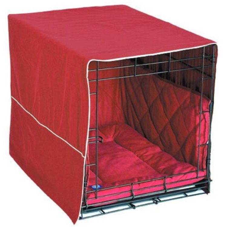 Pet Dreams Classic Cratewear Dog Crate Cover Large Burgundy 36" x 23" 