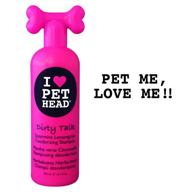 Pet Head Dirty Talk Deodorizing Shampoo Spearmint Lemongrass 16oz 9" x 3" x 2.5" 