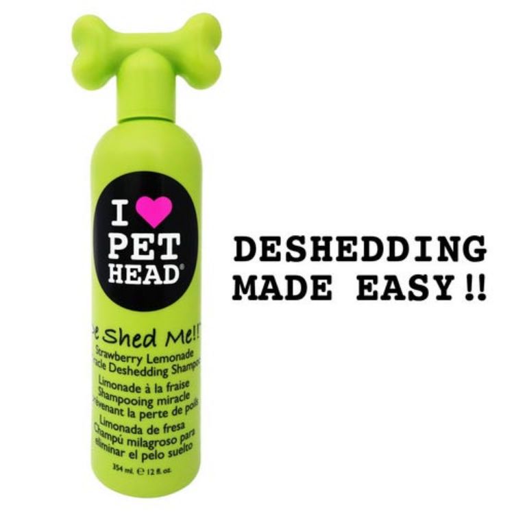 Pet Head De Shed Me Miracle Deshedding Shampoo Strawberry Lemonade 12oz 9" x 3" x 2.5" 