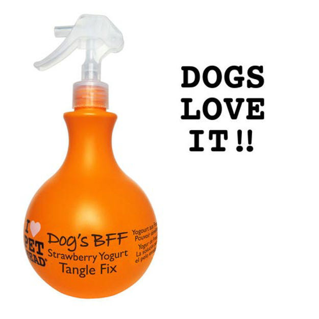 Pet Head Dog's B.F.F. Tangle Fix Spray Strawberry Yogurt 15oz 8" x 3.5" x 3.5" 