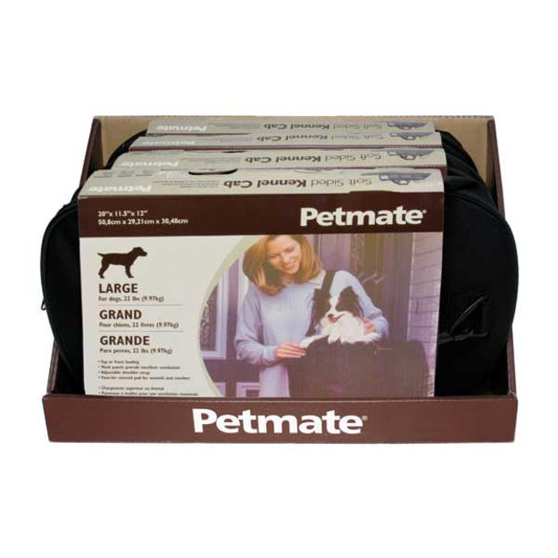 Petmate Soft Sided Pet Kennel Cab Large Black 20" x 11.5" x 12" 