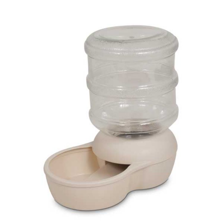 Petmate Le Bistro Waterer Large Bleached Linen 8.8" x 14.6" x 14.7" 