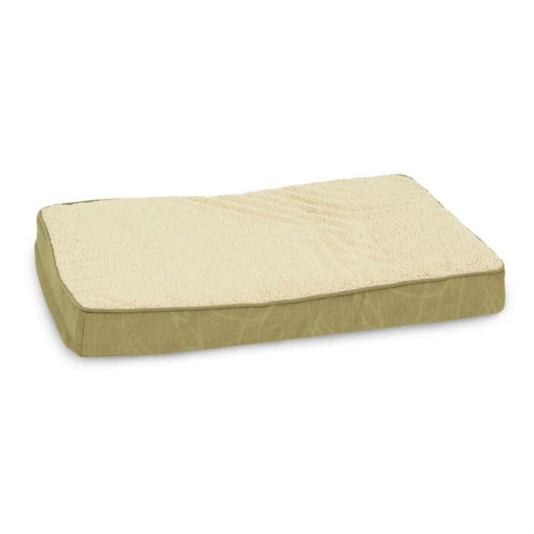 Petmate Deluxe Ortho Foam Dog Bed Small Brown or Green 20" x 30" x 3.5" 