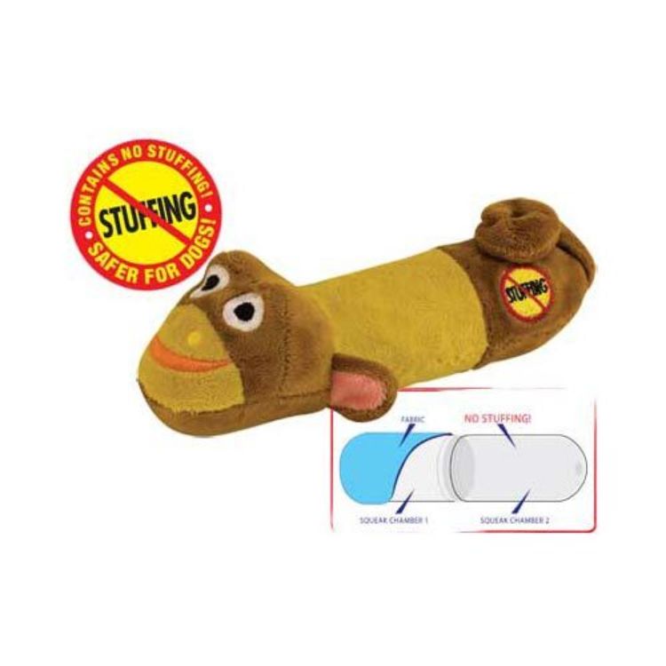 Petstages Stuffing Free Lil' Squeak Monkey Brown / Yellow