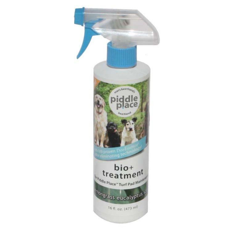 Piddle Place Bio+ Treatment Turf Pad Maintenance Bottle 16 oz White 