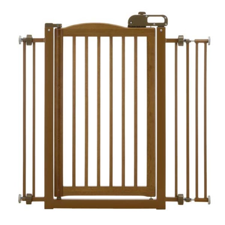 Richell One-Touch Pressure Mounted Pet Gate Autumn Matte 28.3"   - 35.8" x 2" x 34.6" 