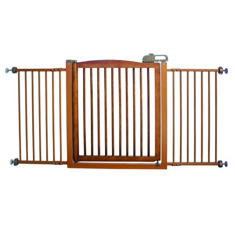 Richell One-Touch 150 Pressure Mounted Pet Gate Autumn Matte 35" - 61" x 2" x 34.6" 