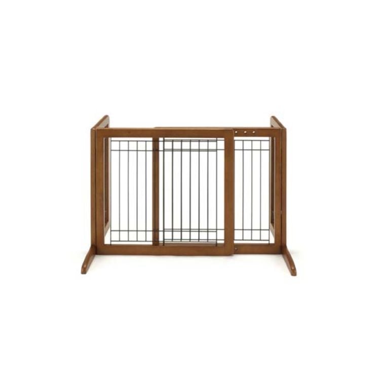 Richell Freestanding Pet Gate Small Autumn Matte 26.4" - 40.2" x 17.7" x 20.1"