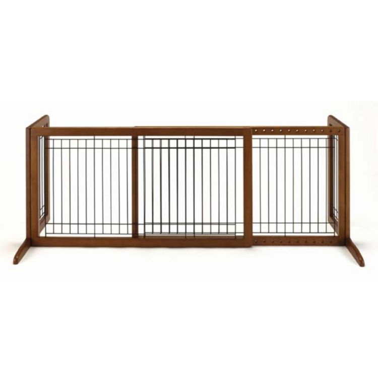 Richell Freestanding Pet Gate Large Autumn Matte 39.8" - 71.3" x 17.7" x 20.1"