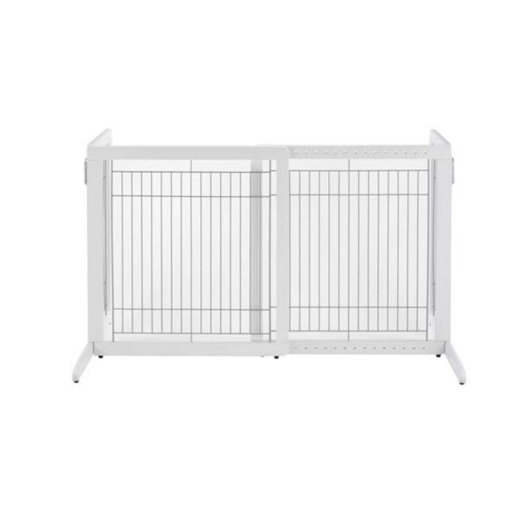 Richell Freestanding Pet Gate HL White 28.3" - 47.2" x 23.6" x 27.6"