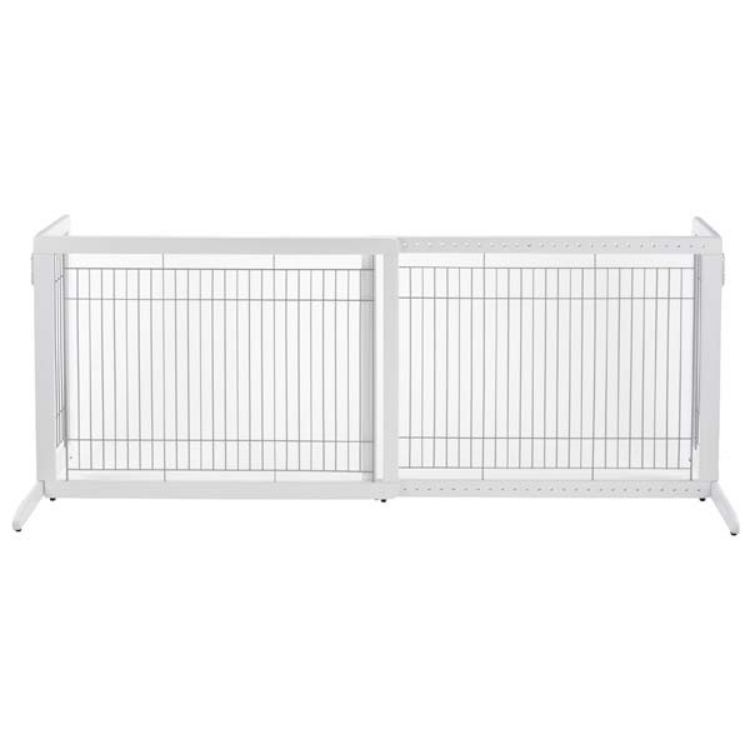 Richell Freestanding Pet Gate HL White 39.4" - 70.9" x 23.6" x 27.6"