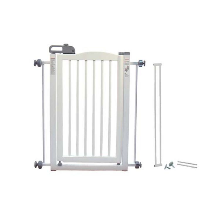Richell One-Touch Pressure Mounted Pet Gate White 28.3" - 35.8" x 2" x 34.6" 