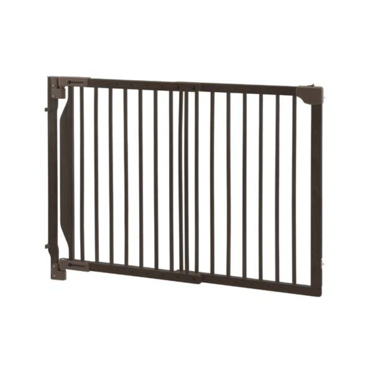 Richell Expandable Walk-Thru Pet Gate Bamboo 31.5" - 47.2" x 2" x 32.3"