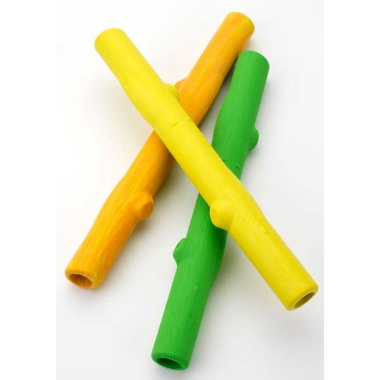 Ruff Dawg Twig Dog Toy Lime 6" x 3" x 3"