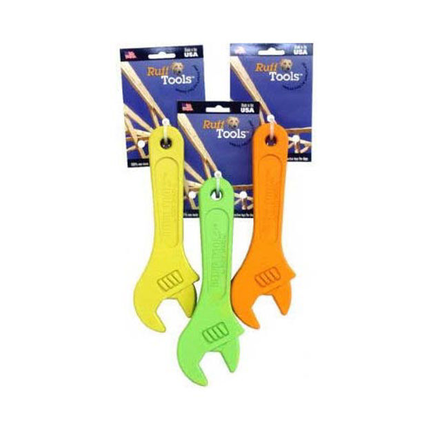 Ruff Dawg Ruff Tools Wrench Dog Toy Orange 9" x 3.5" x 1"