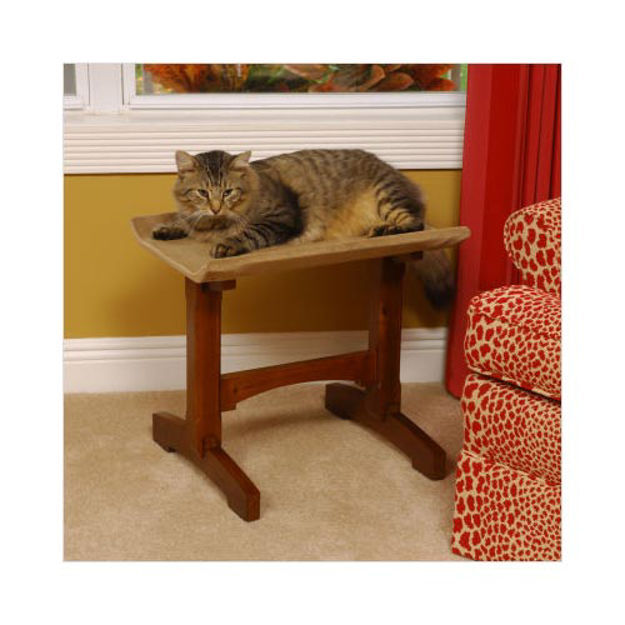 Craftsman Series Single Seat Cat Perch Wood 20.5" x 16" x 18.5" 