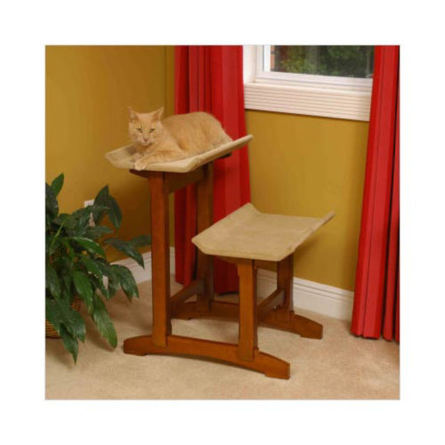 Craftsman Series Double Seat Cat Perch Wood 20.5" x 25.5" x 28.5" 