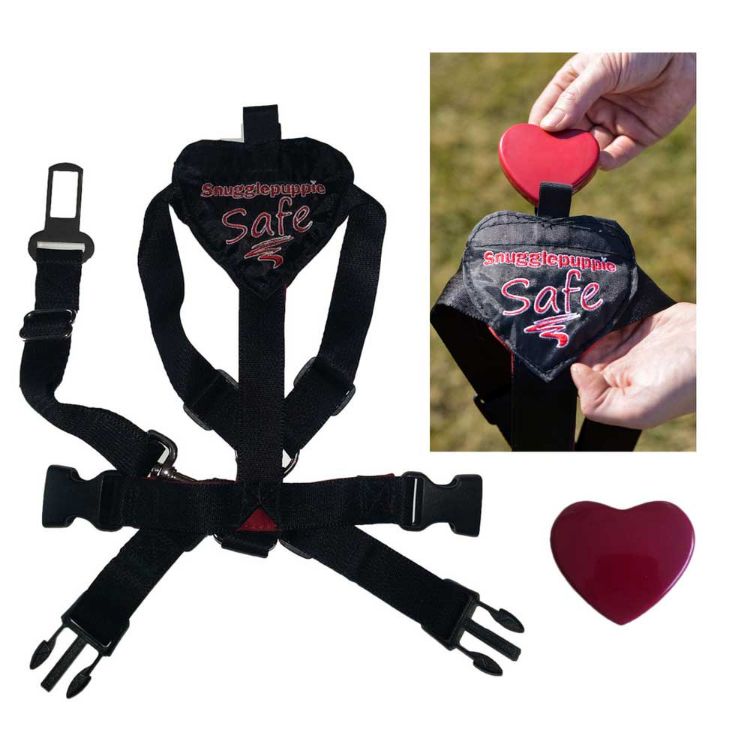 Smart Pet Love Safe and Sound Pet Harness Medium Black 