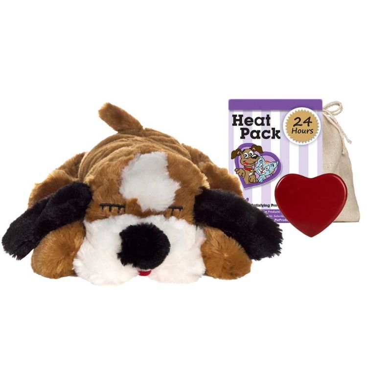 Smart Pet Love Snuggle Puppy Pet Behavioral Aid Toy Brown / White  