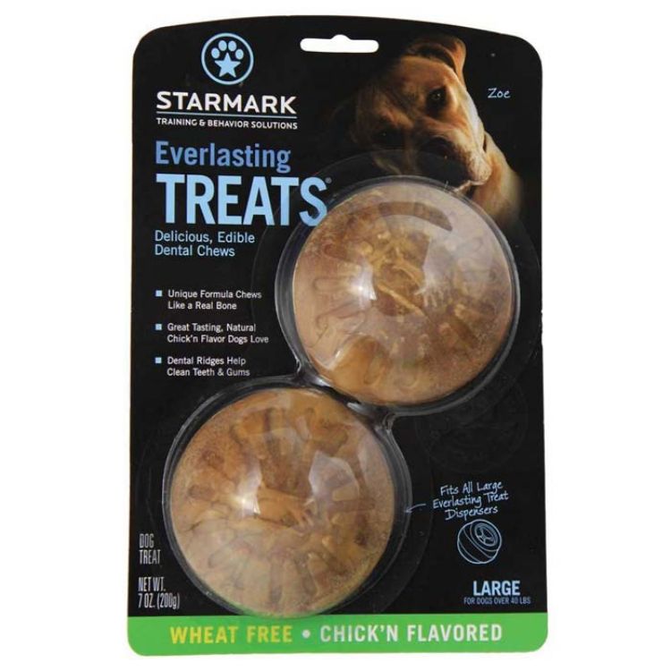StarMark Everlasting Treat Veggie Chicken 2 pack Medium Brown