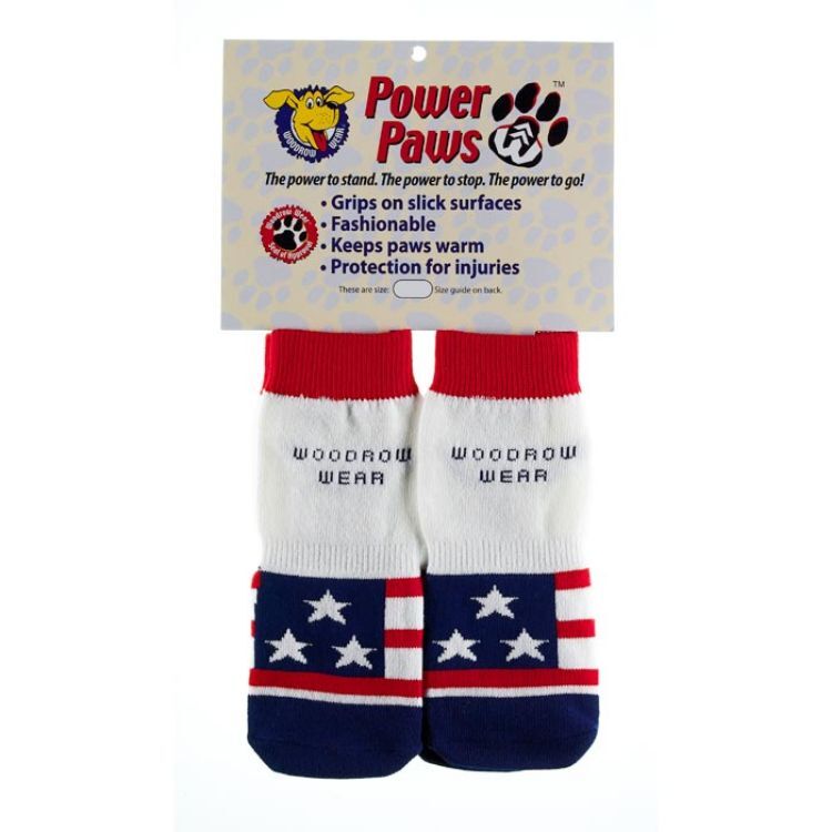 Woodrow Wear Power Paws Advanced Medium American Flag 2.0" - 2.38" x 2.0" - 2.38" 