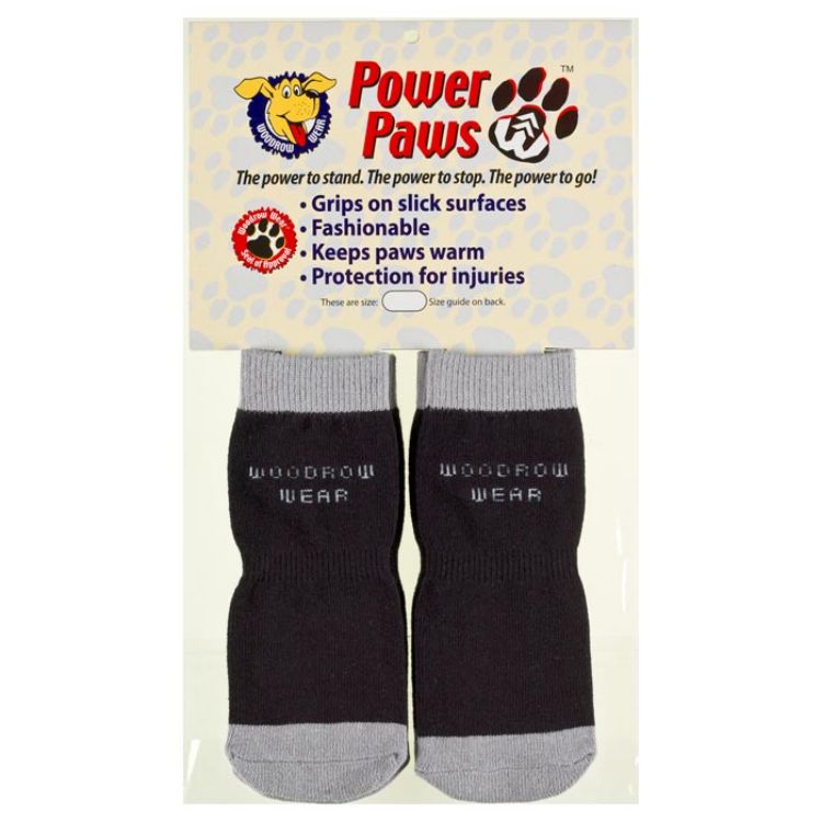 Woodrow Wear Power Paws Advanced Medium Black / Grey 2.0" - 2.38" x 2.0" - 2.38" 