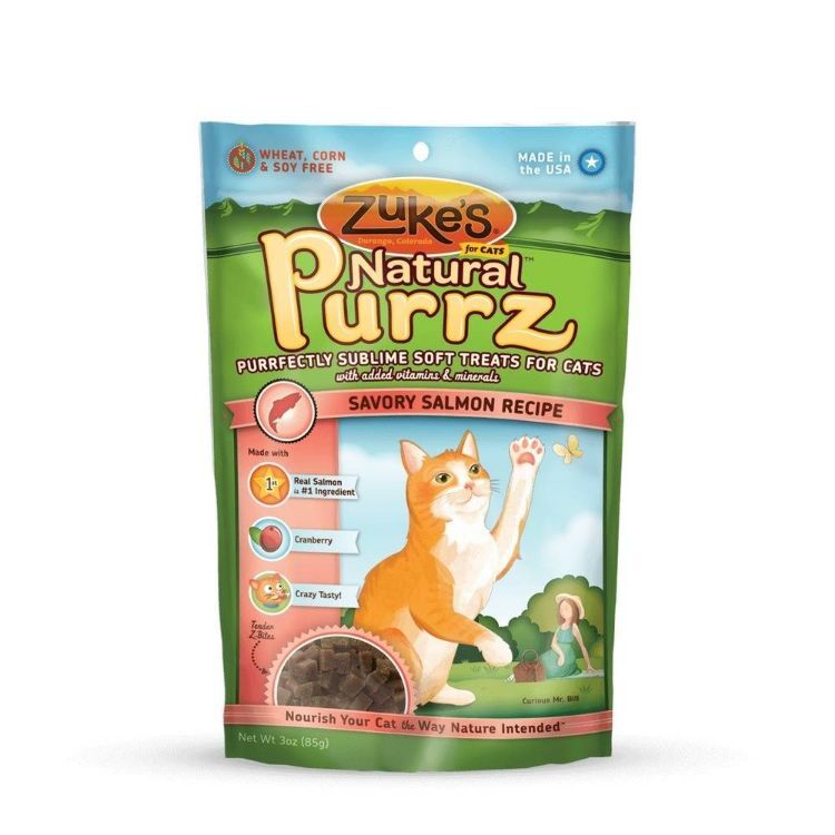 Zuke's Natural Purrz Healthy Moist Treats for Cats Salmon 