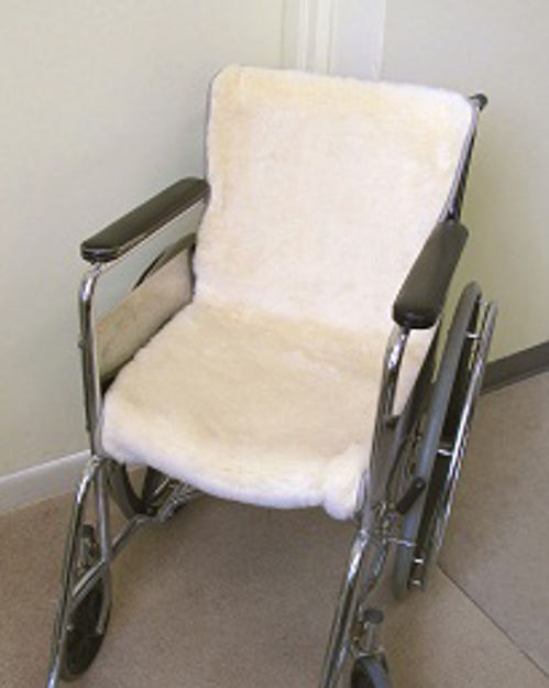 Wool Pile Wheelchair Seat Pad