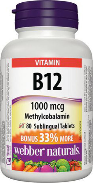 Webber Naturals Vitamin B12 Tablets 1000Mcg