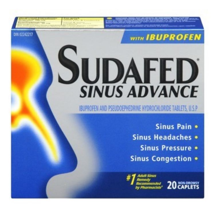 Sudafed Sinus Advance with Ibuprofen